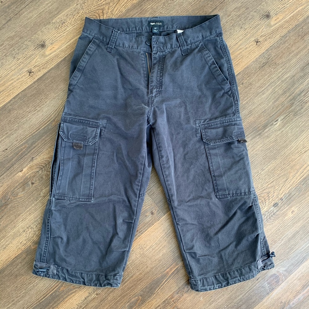 H&M L.O.G.G. Paints Capris Cargo Blue